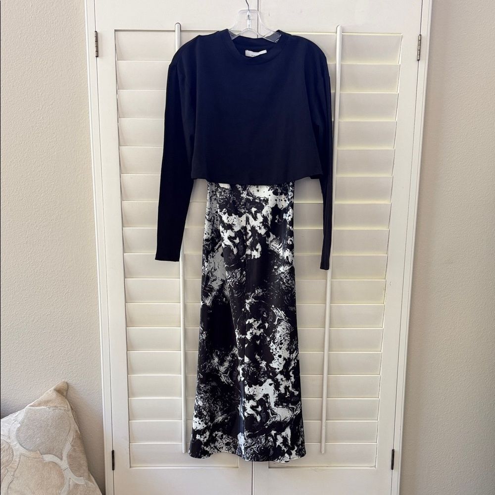 Elegant 2-in-1 Black & White Marble Print Set By Fourteenth Place